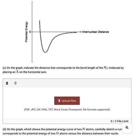 energy potential internuclear distance c on the graph indicate the distance that corresponds to ...