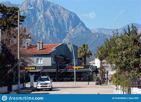 Kemer Turkey March 14 2022 Street View Of Kemer Antalya Province