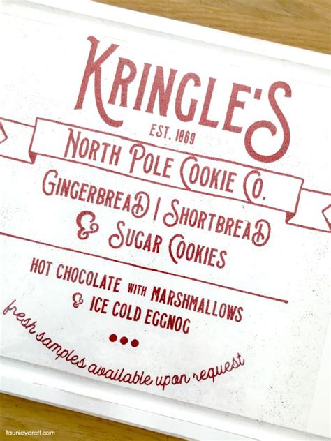 Kringle Cookie Co Cut File Diy Christmas Kitchen Sign Tauni Everett