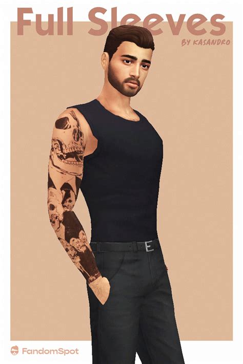 Full Sleeve Tattoos TS4 CC In 2024 Sims 4 Tattoos Sims 4 Sims 4