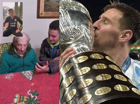 lionel messi fan video: Lionel Messi surprised his 100-year-old ...