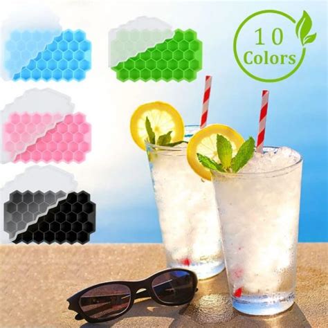 Ice Cube Trays Honeycomb Pattern With Removable Lids Orbisify