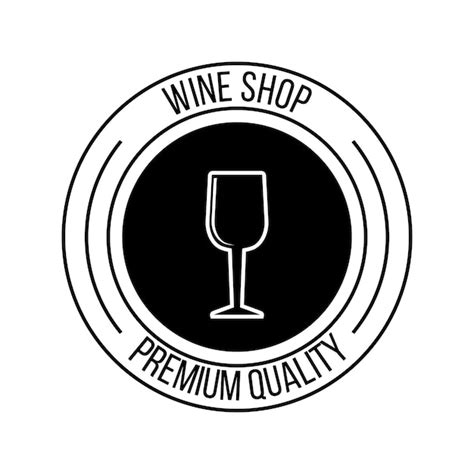 Premium Vector Vintage Black Wine Glass Logo Design For Restaurant