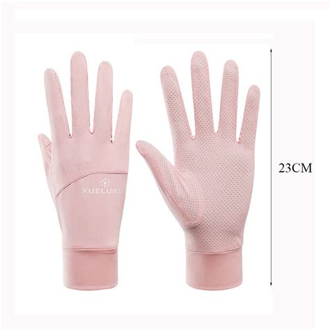 Ice Silk Sunscreen Gloves Elastic Anti Uv Mittens Summer Spring Ebay