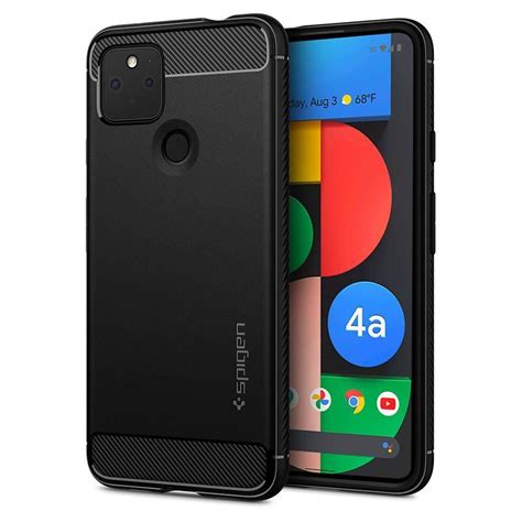 SPIGEN Rugged Armor Google Pixel 4A 5G Etui Matte Black Case Sklep