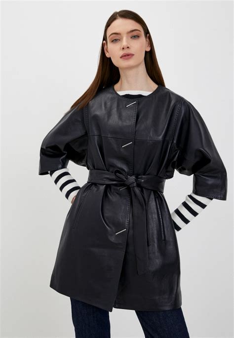 Куртка кожаная Le Monique, цвет: синий, MP002XW0BMMG — купить в ...