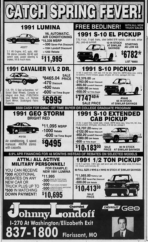 Auto Mobile Newspaper Ads