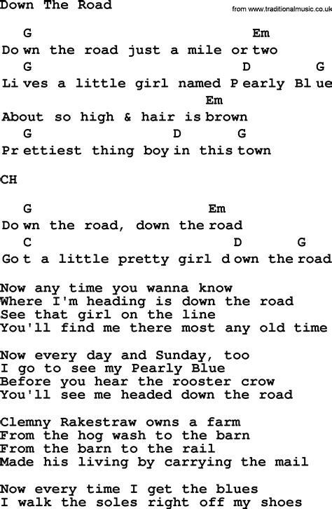 Top Folk And Old Time Songs Collection Down The Road Lyrics