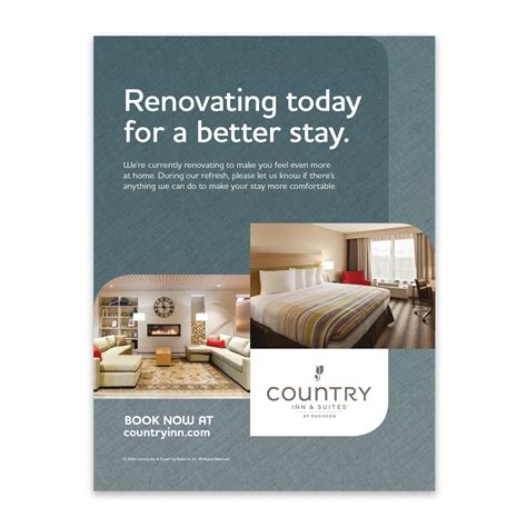 Renovation Poster - Country Inn & Suites – Sable Hotel Supply