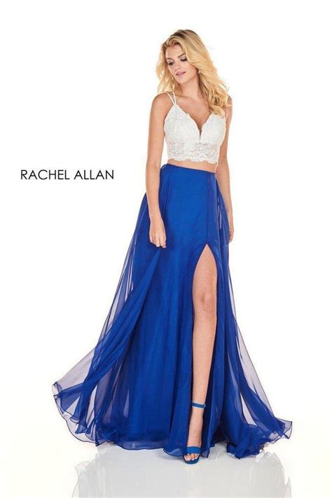 Rachel Allan Sexy Two Piece Long Prom Dress The Dress Outlet