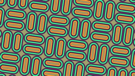 Retro Paperclip Pattern Wallpaper Vibrant And Groovy Background