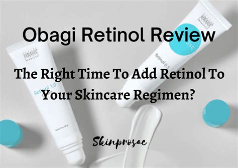 Obagi Retinol Reviews Time To Add Retinol To Your Skincare Regimen