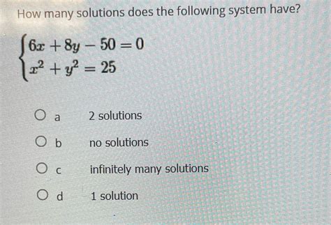 [solved] How Many Solutions Does The Following System Have 6 8y