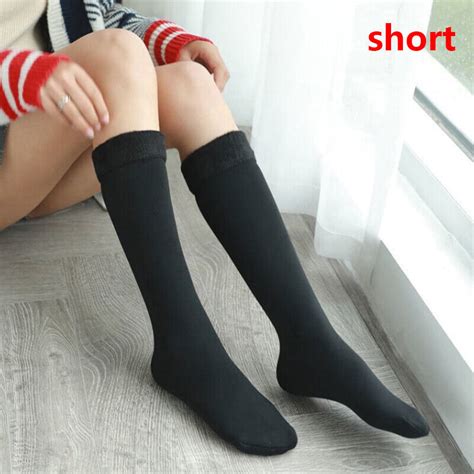 1 Pairs Women Winter Warm Thicken Thermal Socks Soft Casual Solid Color