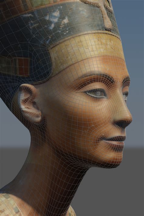 3D Reconstruction Of The Bust Of Queen Nefertiti AMARNA 3D