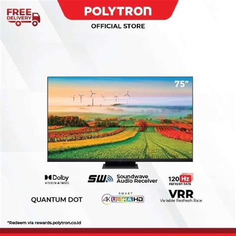 Jual Tv Led Uhd 32 Inch Polytron Original Murah Diskon Juli 2024