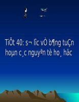 Tiet 40 So Luoc Bang Tuan Hoan Cac Nguyen To Hoa Hoc