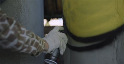 Video Of A Person Painting Graffiti Free Stock Video Footage Royalty