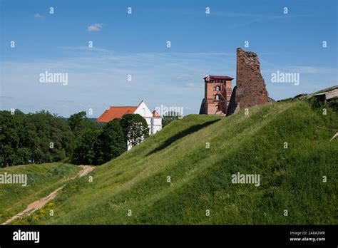 Navahrudak Belarus Ancient Castle Ruins Of Towers Stock Photo Alamy