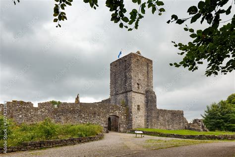 Mugdock Castle made in 13th century in Mugdock Country Park. Milngavie ...