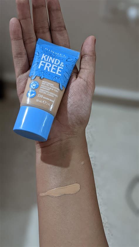 Rimmel Kind And Free Skin Tint 210 Golden Beige Rindianmakeupaddicts