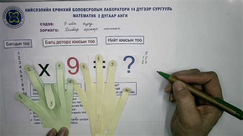2-р анги математик. 9-ийн хүрд таниулах. Багш Ц.Адъяа - YouTube