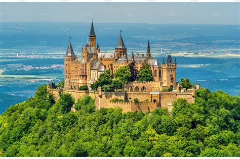 Hohenzollern Castle In The Swabian Alps Baden Wurttemberg Germany