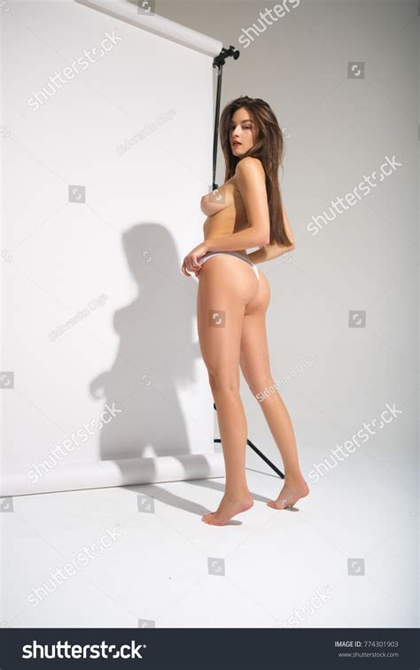 Beautiful Naked Woman Perfect Body White Stock Photo Shutterstock