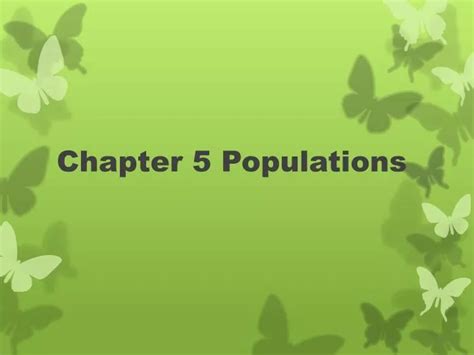 Ppt Chapter 5 Populations Powerpoint Presentation Free Download Id