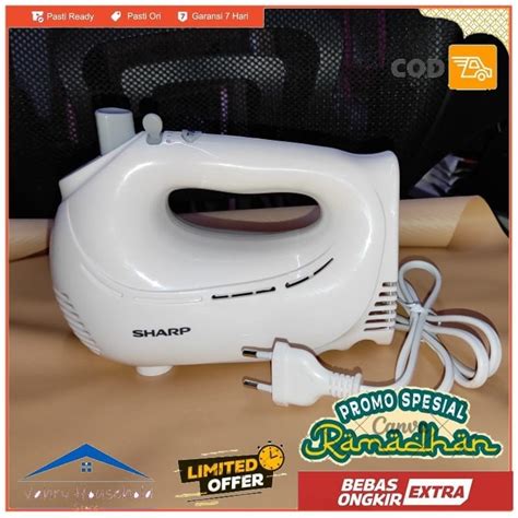 Jual MESIN SAJA SHARP HAND MIXER EMH53WH EM H53 WH MIXER ORIGINAL