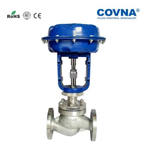 Covna Diaphragm Regulating Valve DN50 Stainless Steel Pneumatic Control