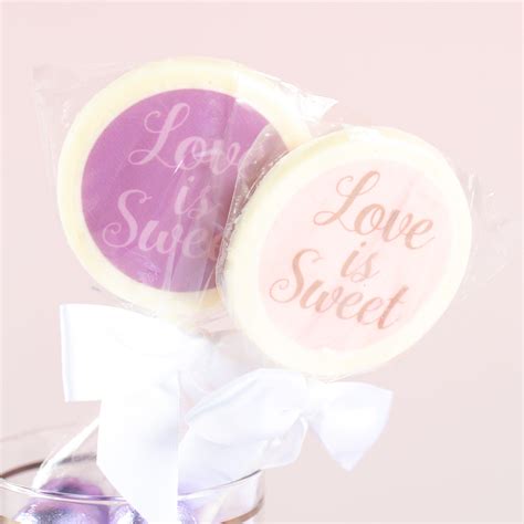 Personalized Chocolate Lollipops