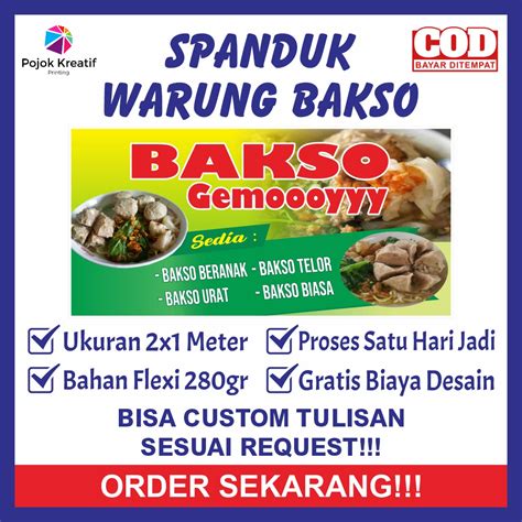 Jual Spanduk Sepanduk Banner Bener Baner Backdrop Warung Makan Makanan