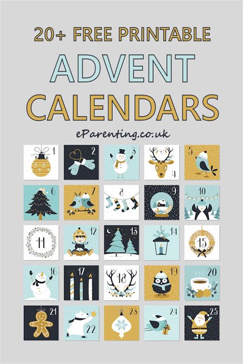 Printable Christmas Calendar December 2022