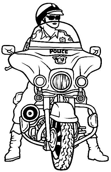 Malvorlagen Polizeimotorrad Police Cars Coloring Pages