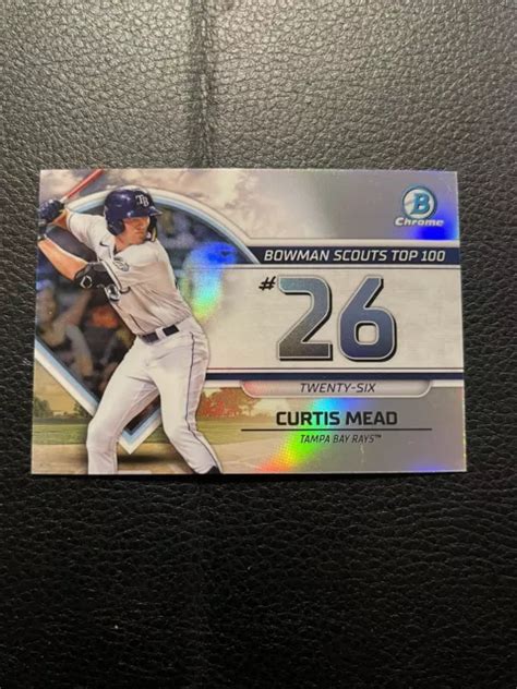 2023 BOWMAN CHROME Curtis Mead Scouts Top 100 Rayons BTP 26 EUR 2 76