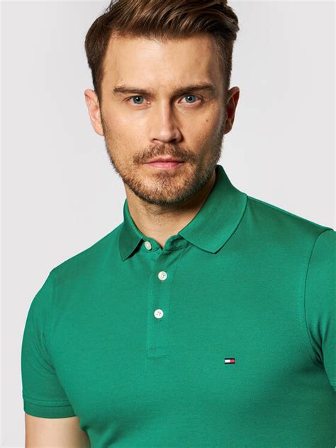 Tommy Hilfiger Polo 1985 Mw0mw17771 Zielony Slim Fit Modivo Pl