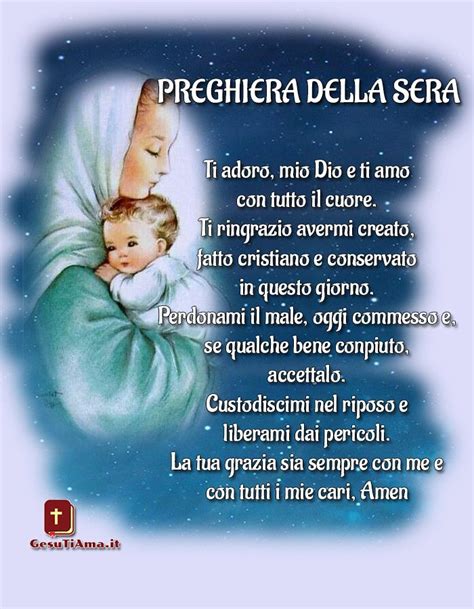 Preghiera Della Sera Bellissima Preghiera Citazioni Religiose