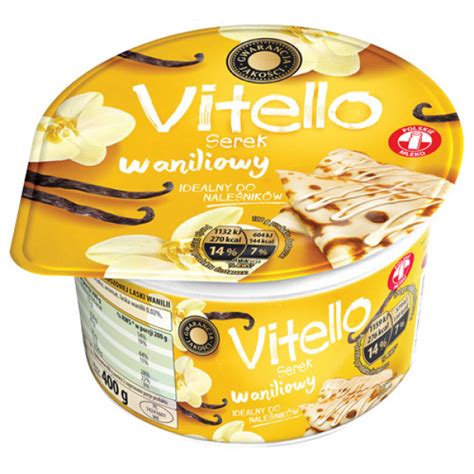 Serek Twarogowy Waniliowy Vitello 385 G Dobre Ceny Polski Sklepik