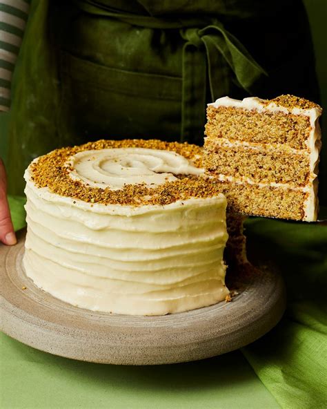 Pistachio Layer Cake With Cream Cheese Frosting