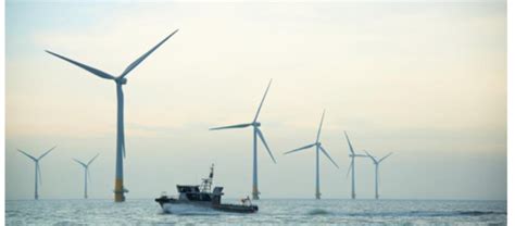 Kentish Flats Offshore Wind Farm Off The British Coast Of Kent