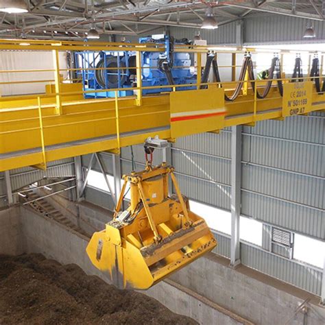 Qz Type Ton Heavy Duty Double Girder Overhead Grab Crane