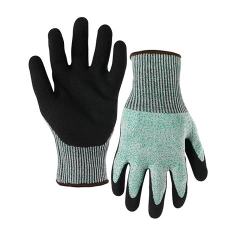 G Cut Resistance Shell Latex Sandy Palm Coated Gloves Level C A