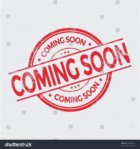 Coming Soon Grunge Rubber Stamp On Stock Vector Royalty Free