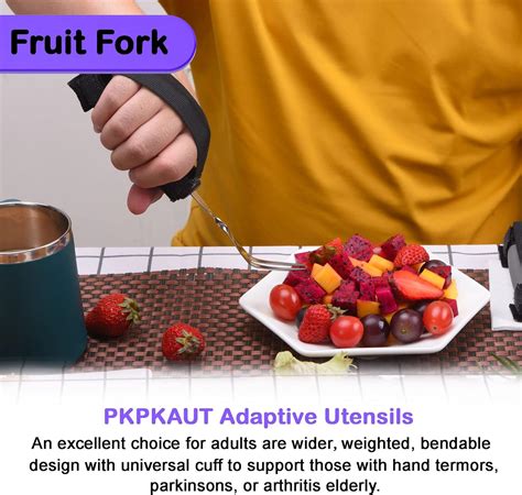 Buy Pkpkaut Bendable Weighted Forks For Hand Tremors Adaptive Handicap