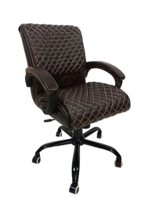 Rexine Low Back Chair For Office Use Black At Rs 2950 In Ulhasnagar