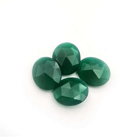 Natural Green Chalcedony Cushion Cut Loose Stone Lot Mm Ct