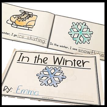 Winter Literacy Activities Emergent Reader By Kinder Pals Tpt