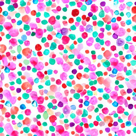 Birthday Sprinkles Confetti Pattern Watercolor Illustration · Creative Fabrica