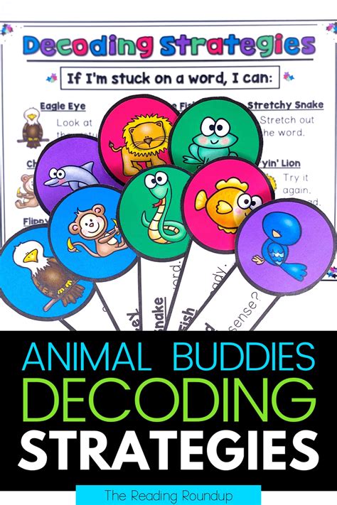 Animal Decoding Strategies Posters Teaching Reading Strategies